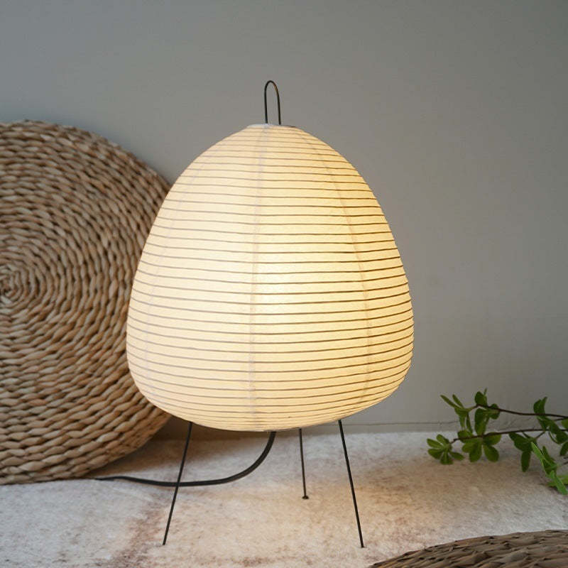 Japanese Akari Wabi-sabi Rice Paper Table Lamp | Elegant LED Lighting