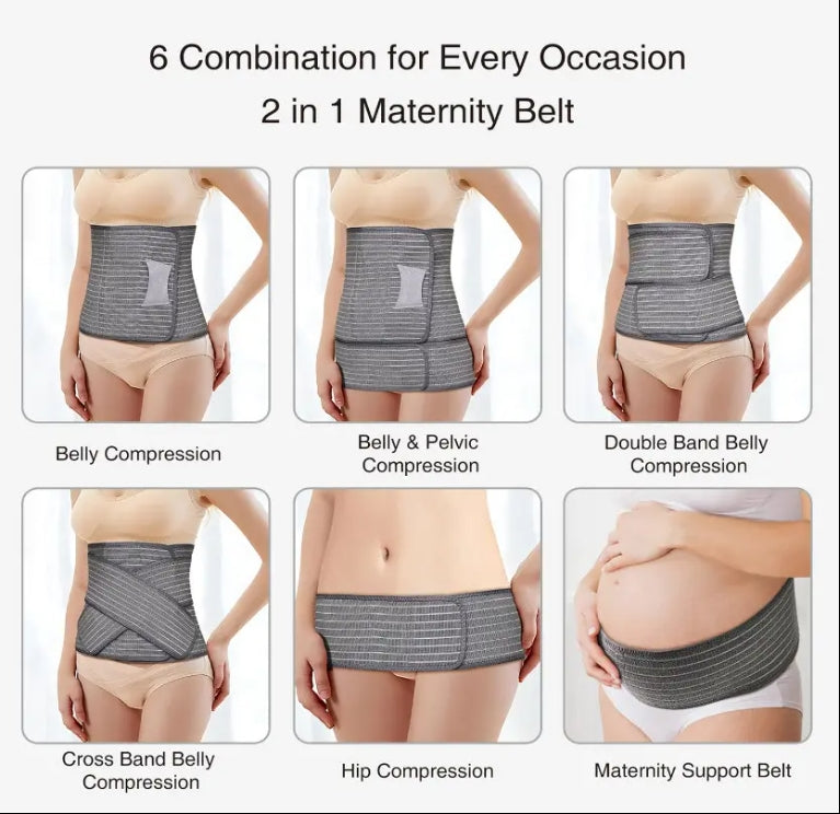 C-Section Abdominal Binder – Postpartum Stomach Band for Tummy Support & Post-Birth Recovery