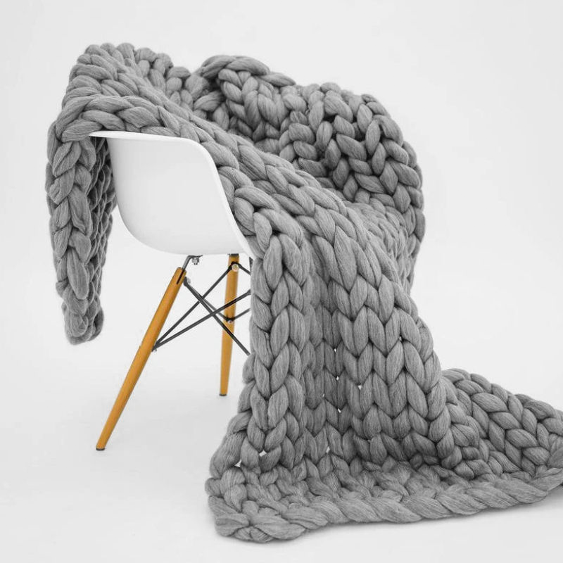 Weighted Organic Cotton Blanket | Breathable, Machine Washable & Ideal for Year-Round Comfort