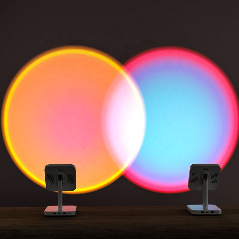 SunsetGlow – Retro Table Lamp with Elegant Sunset Design for a Warm Atmosphere
