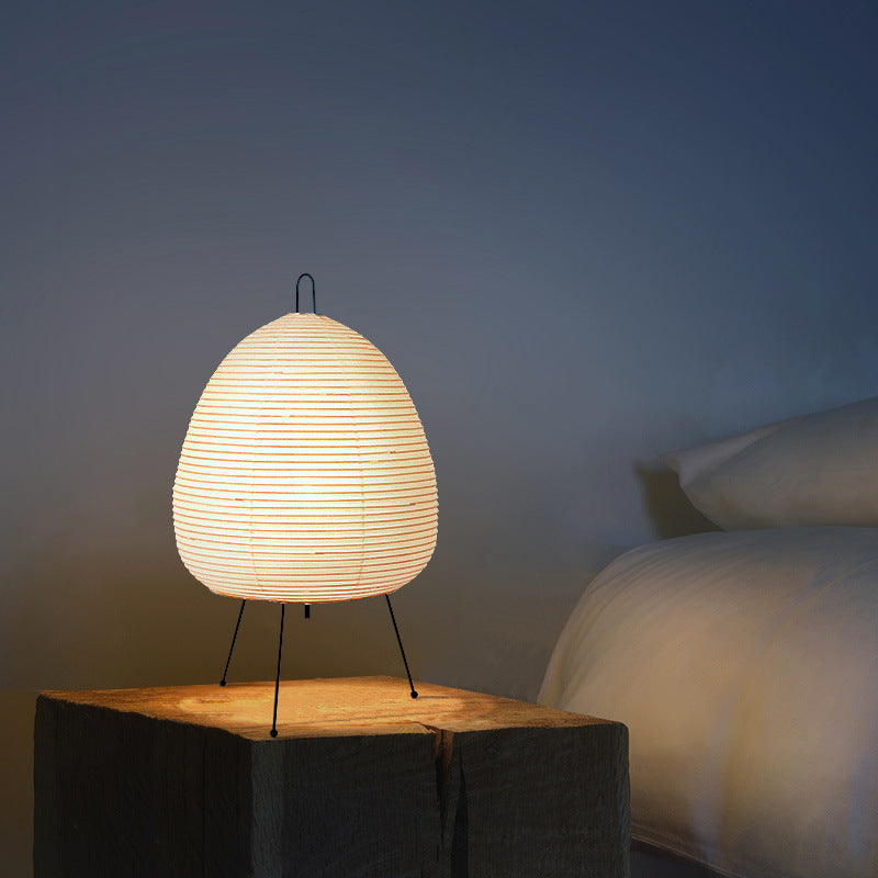 Japanese Akari Wabi-sabi Rice Paper Table Lamp | Elegant LED Lighting