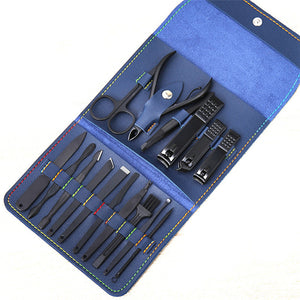 16-Piece Premium Nail Care Set – Complete Manicure & Pedicure Kit with Storage Case