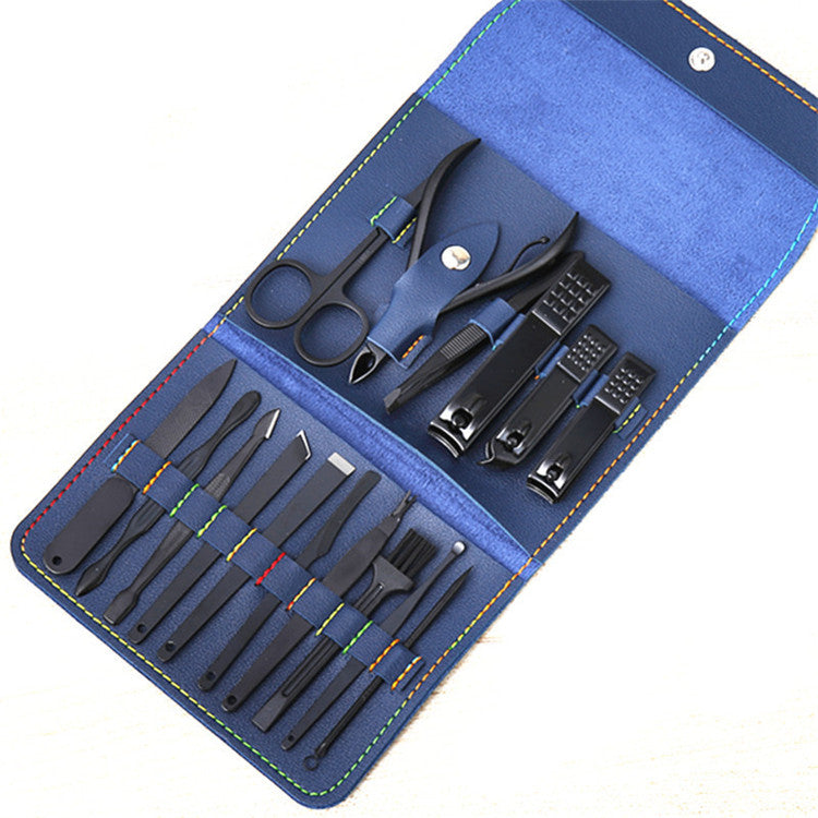 16-Piece Premium Nail Care Set – Complete Manicure & Pedicure Kit with Storage Case