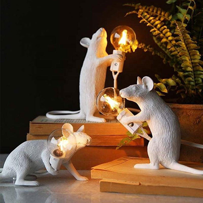 Doctor Mousey – Original Designer Mouse Lamp for Tabletop or Shelf
