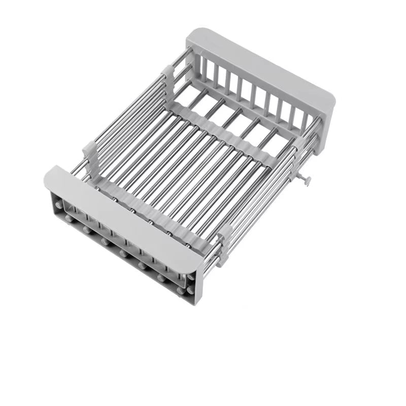 Retractable Over-the-Sink Dish Drying Rack