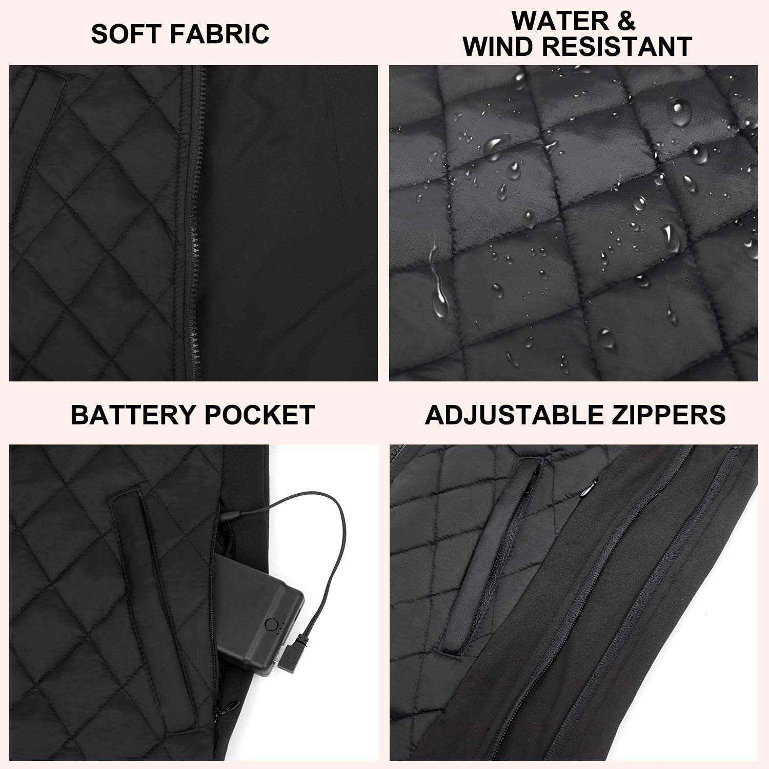 Women's Heated Gilet Electric Heated Vest for Outdoor Use