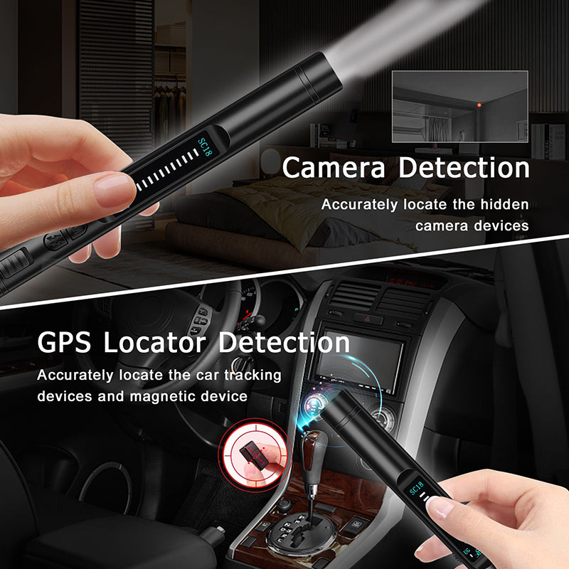 Portable GPS RF Bug Detector for Hidden Cameras and Trackers