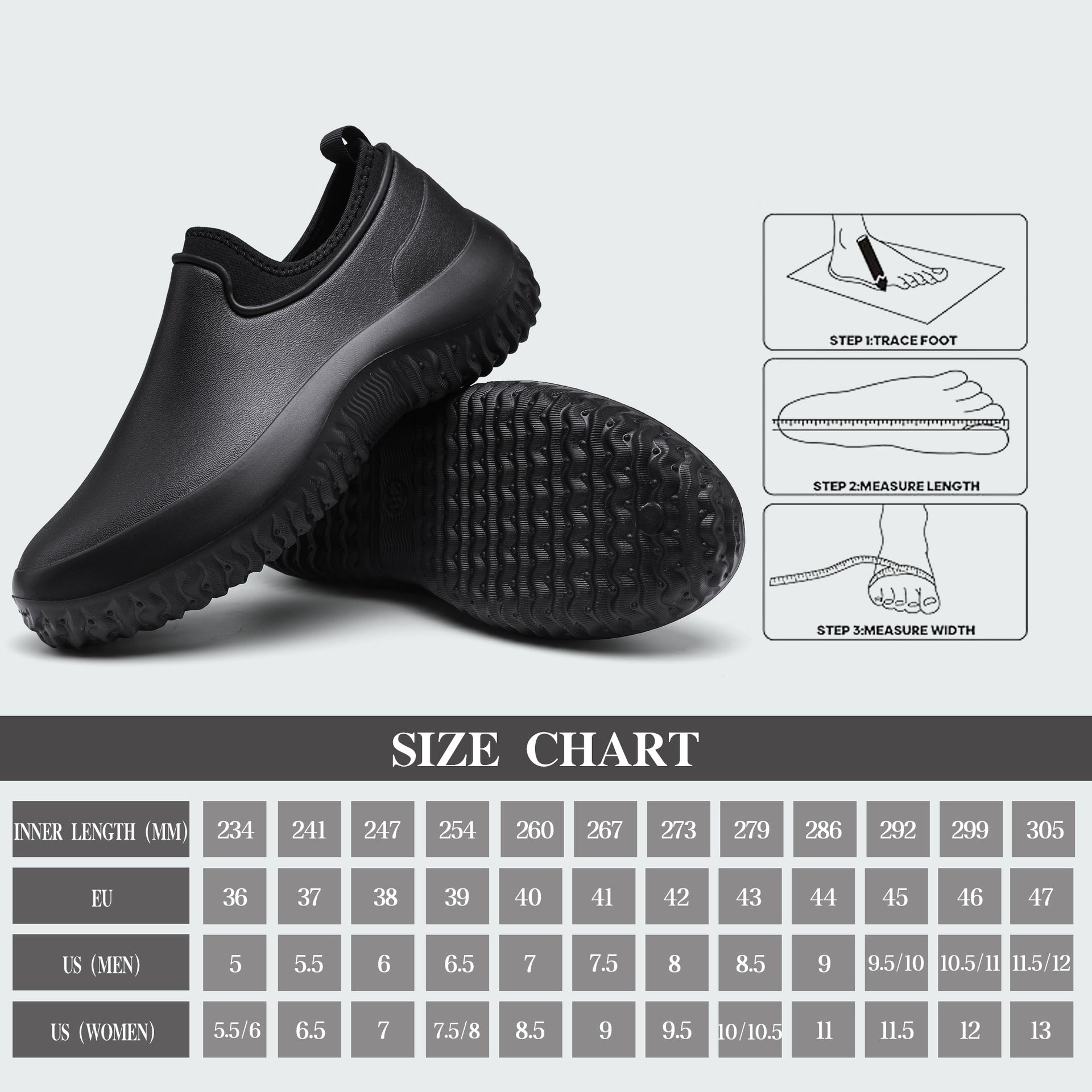 Waterproof Slip On Shoes Durability All Day Support