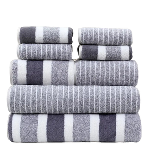 VeluSoft – Luxe 8-Piece Bath Towel Set of Soft Coral Fleece for Ultimate Comfort