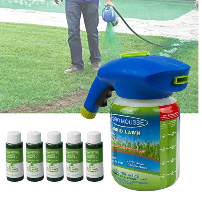 Garden Hose Spray Seeding Kit for Lawn Repair and Growth