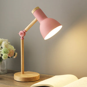 NordicGlow | Scandinavian Wooden Desk Lamp