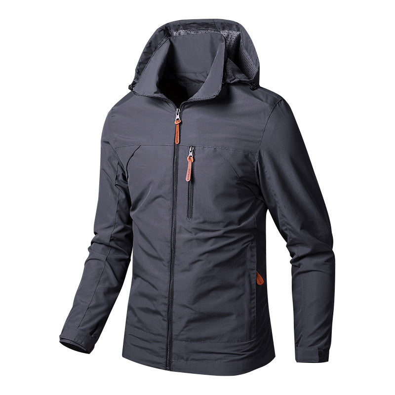 Waterproof and windproof men's jacket - Arvid