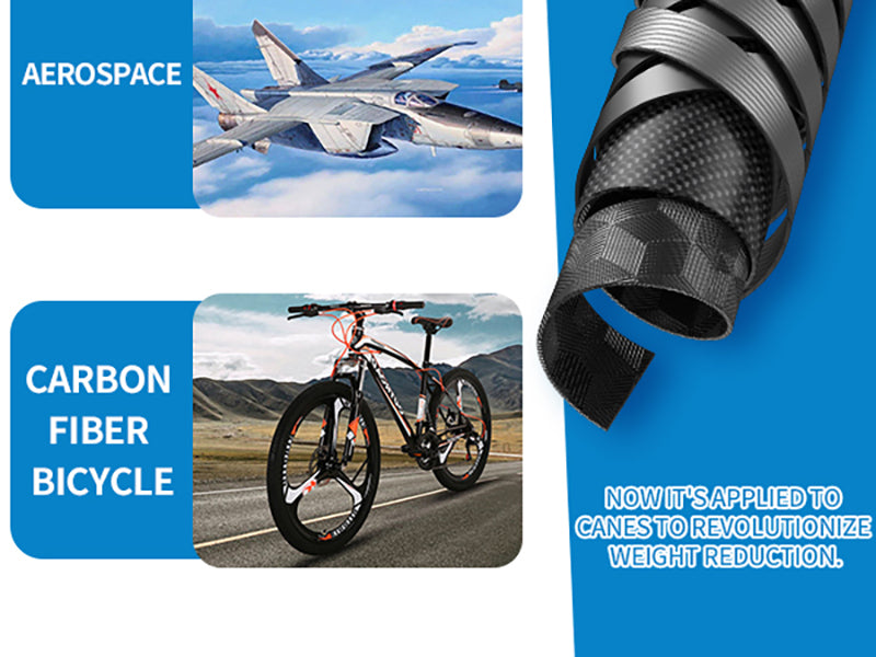 CarbonGlide | Carbon Walking Stick – Ultra-Lightweight & Height Adjustable