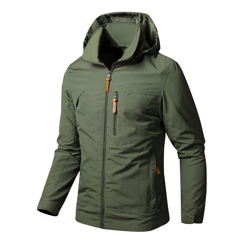 Waterproof and windproof men's jacket - Arvid