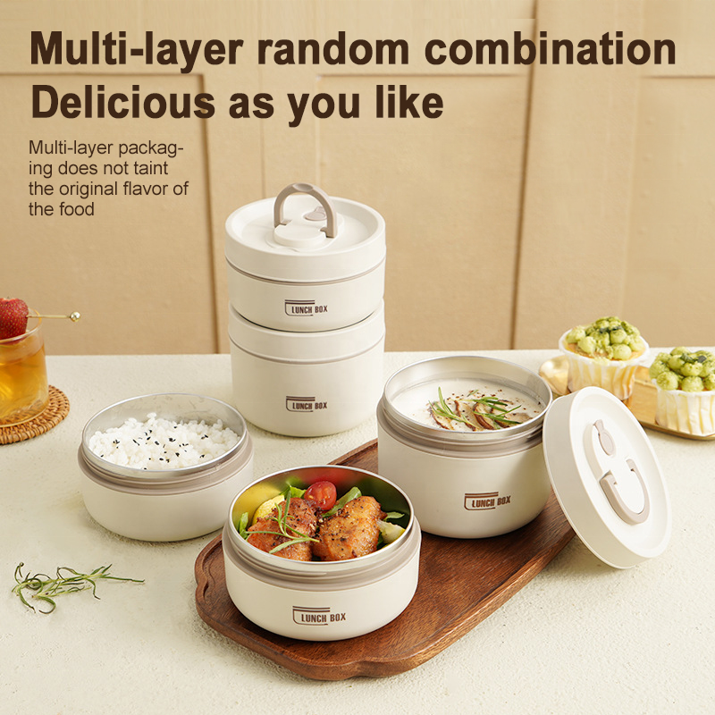 Durable Stainless Steel Lunch Box Set | Leak-Proof, Insulated & Perfect for Professionals, Students, and Family Outings