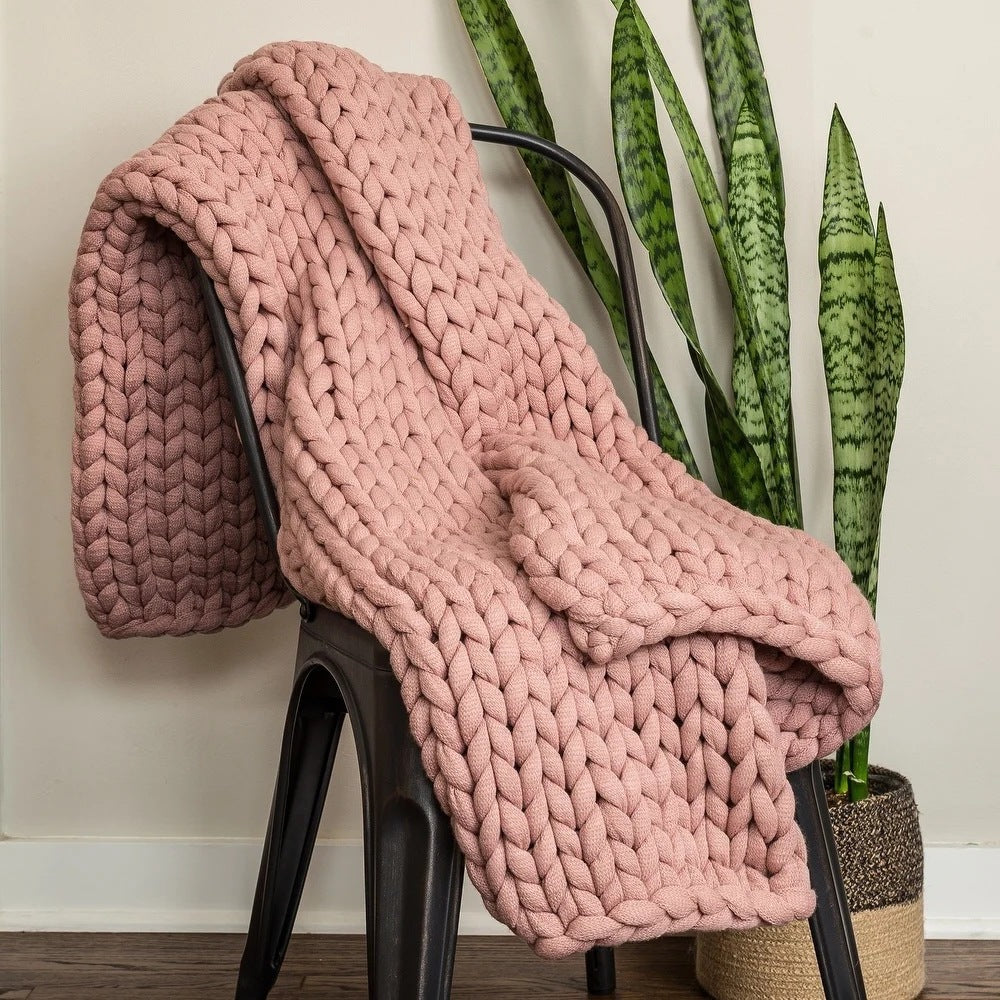 Weighted Organic Cotton Blanket | Breathable, Machine Washable & Ideal for Year-Round Comfort