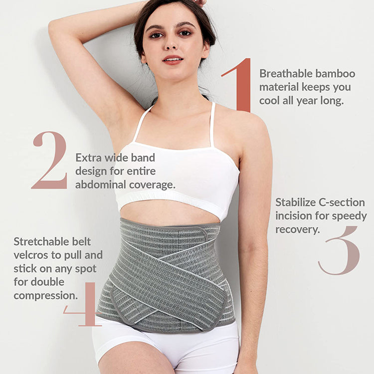 C-Section Abdominal Binder – Postpartum Stomach Band for Tummy Support & Post-Birth Recovery