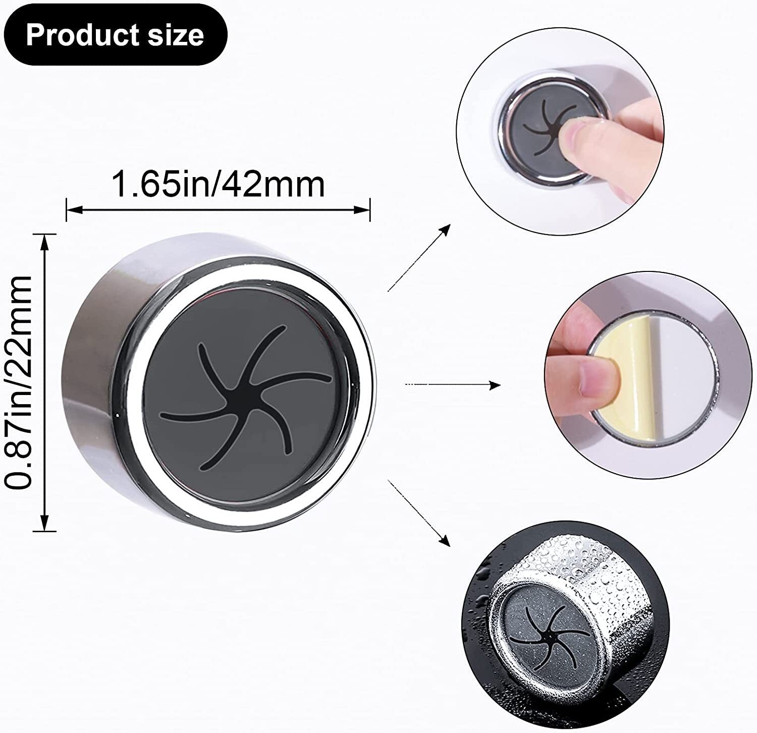GripTowel – Self-Adhesive Towel Holders for Kitchen & Bathroom (Set of 3)