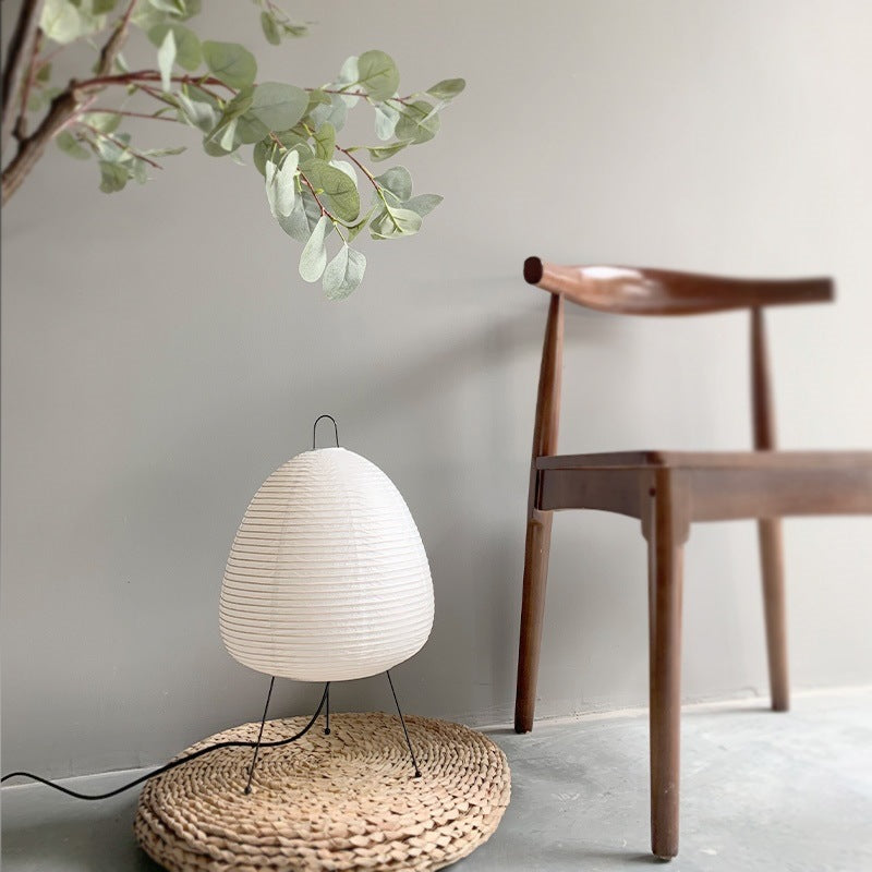 Japanese Akari Wabi-sabi Rice Paper Table Lamp | Elegant LED Lighting
