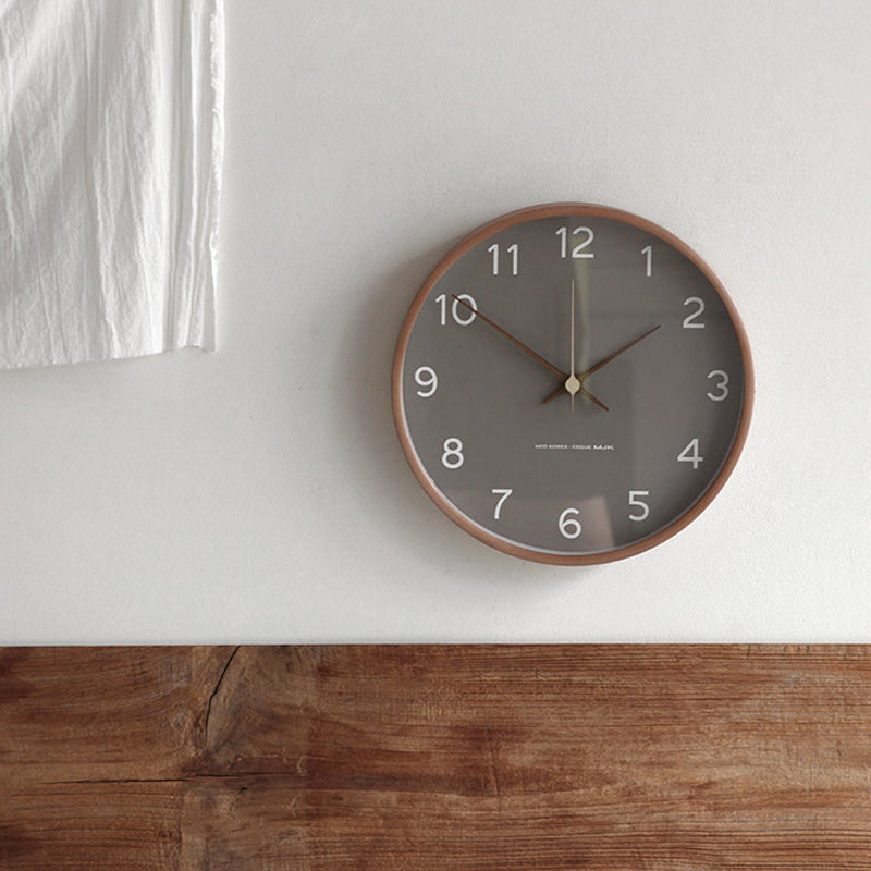 TimberGlow – Luxury Wall Clock made of Wood and Glass with Minimalist Design for a Timeless Look
