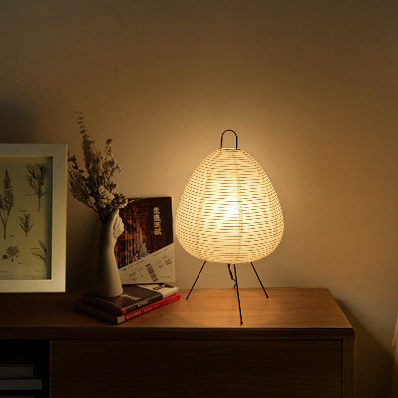 Japanese Akari Wabi-sabi Rice Paper Table Lamp | Elegant LED Lighting