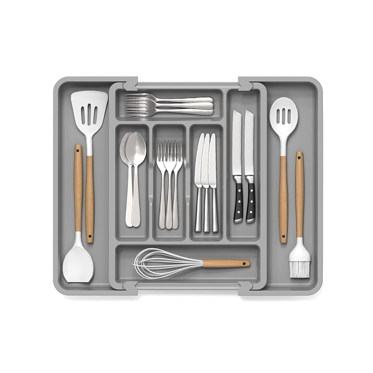 Extra Large Expandable Silverware Organizer BPA Free Cutlery