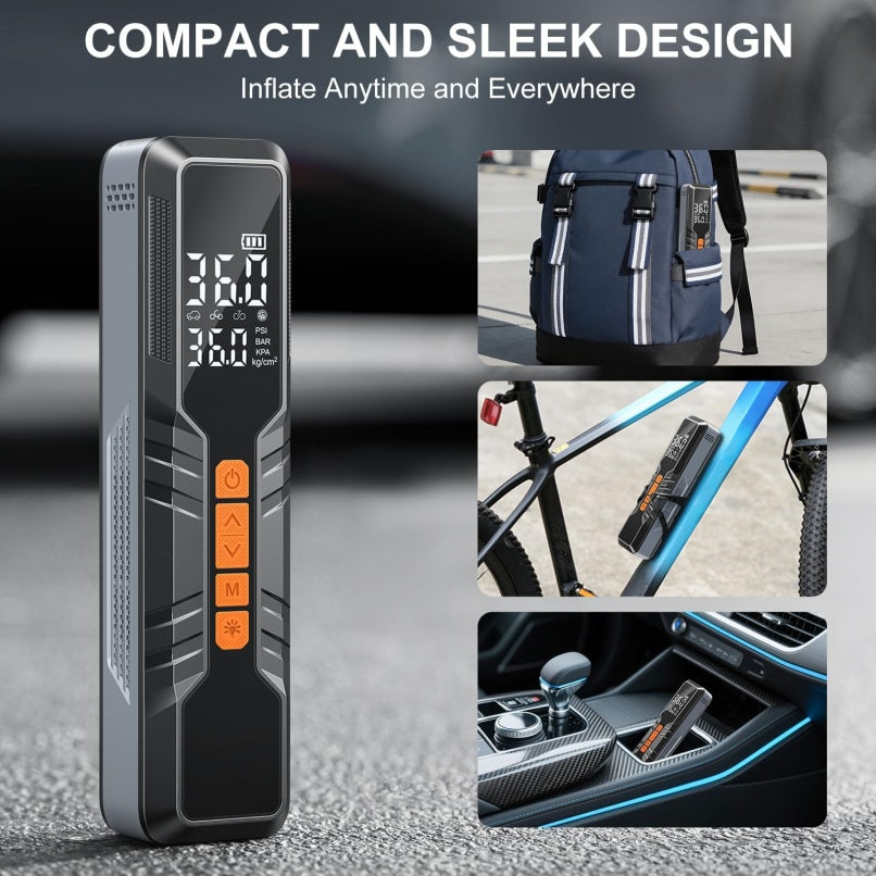 Tire Inflator Portable Air Compressor Car Bike Ball
