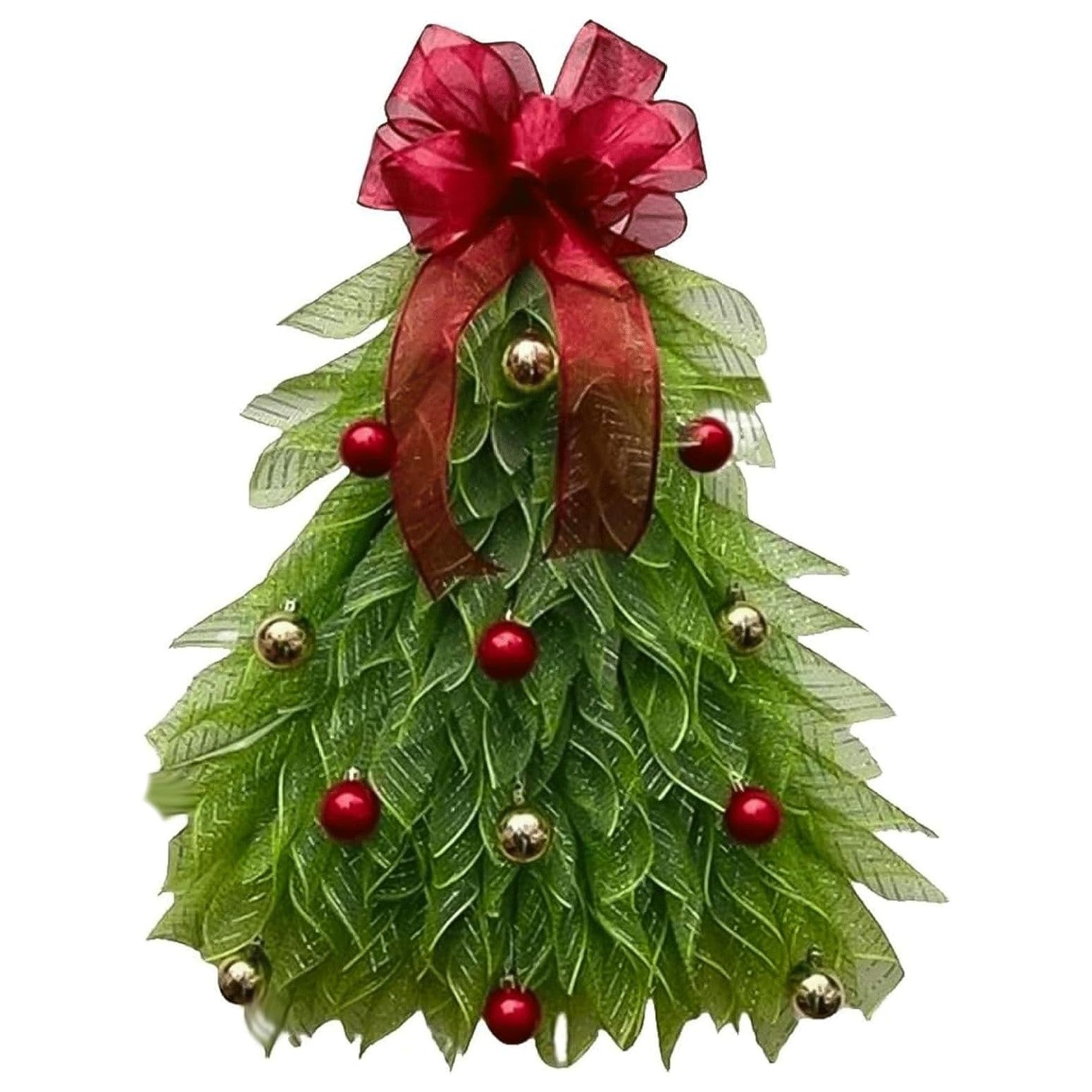 Handmade Christmas Tree Wreath for Front Door