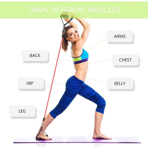 11 Piece Resistance Bands Set – Fitness Workout & Stretch Kit
