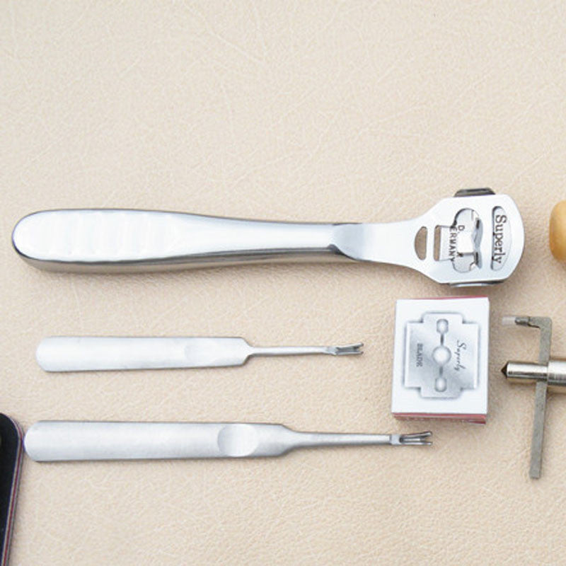 18pcs Ultimate Leather Working Craft Tool Kit, Hand Sewing Kit Leather Tools DIY