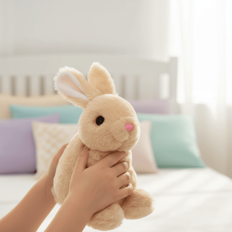 Plush Bunny Toy Realistic Soft Stuffed Rabbit Companion