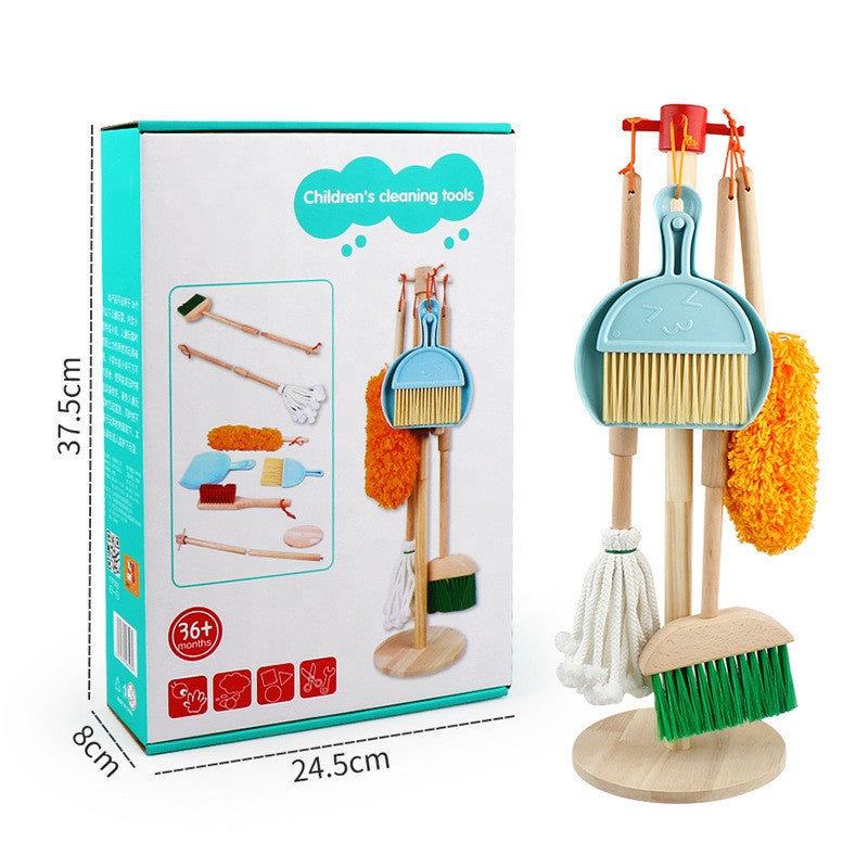 Montessori Wooden Cleaning Set | Durable, Non-Toxic & Ideal for Educational Play and Developing Everyday Skills