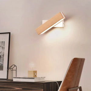 LumiHout – Luxury Wall Lamp with Rotatable LED Lighting