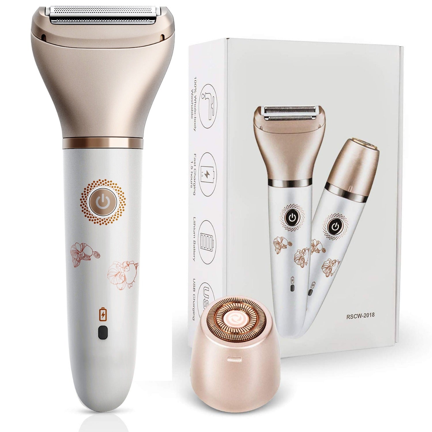 Electric Lady Shaver | Dual Head Wet Dry Rechargeable
