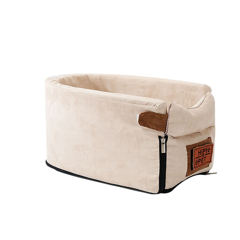 Pet Armrest Safety Seat - Pet Car Seat Travel Bag Suitable for Small Dogs and Cats