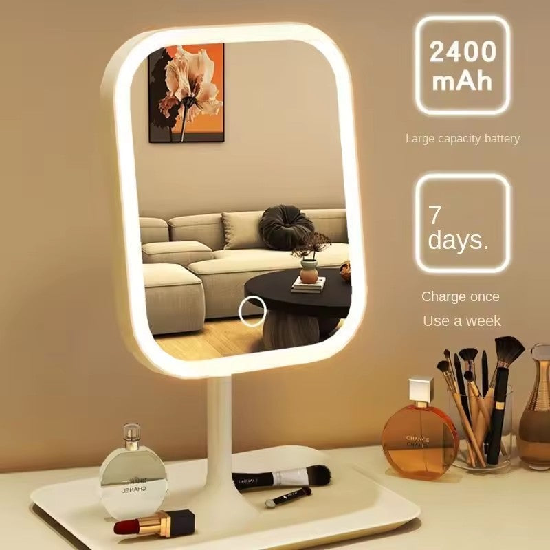 LED Vanity Mirror with Lights – Touch Control, 3 Light Colors for Perfect Makeup Application