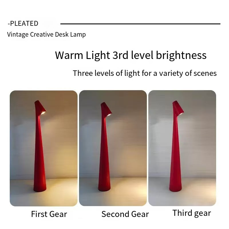 Wireless LED Table Lamp with Touch Dimming – Portable Cordless Bedside or Desk Lamp for Modern Home Decor