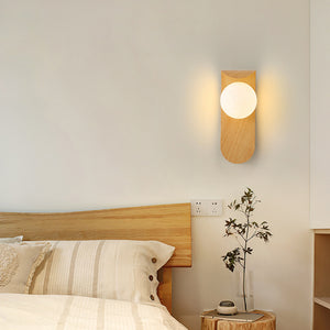 LuxeWood – Chic Walnut Wall Lamp for Unique Ambiances