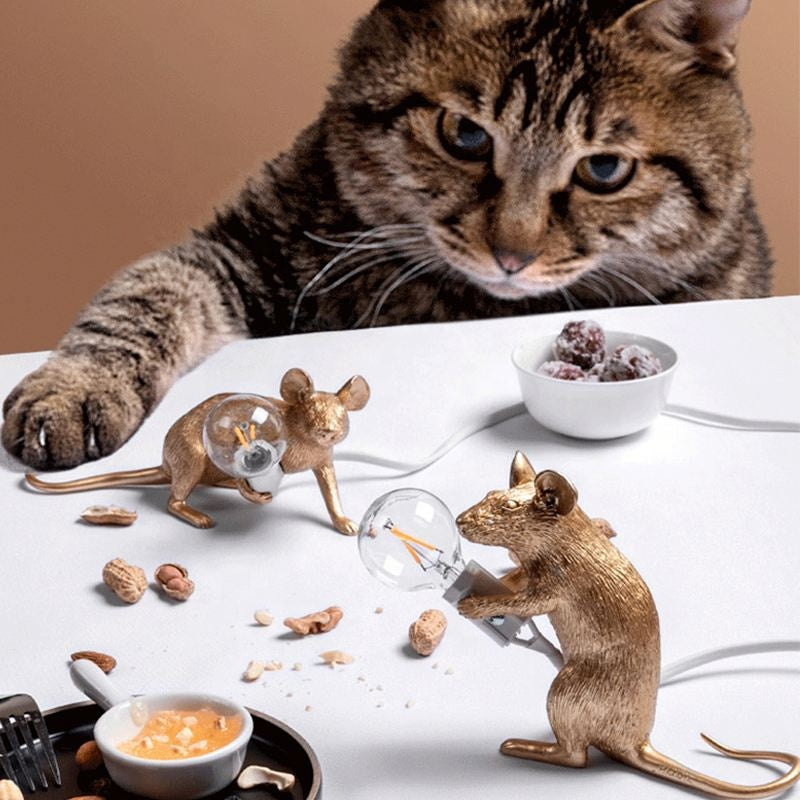 Doctor Mousey – Original Designer Mouse Lamp for Tabletop or Shelf
