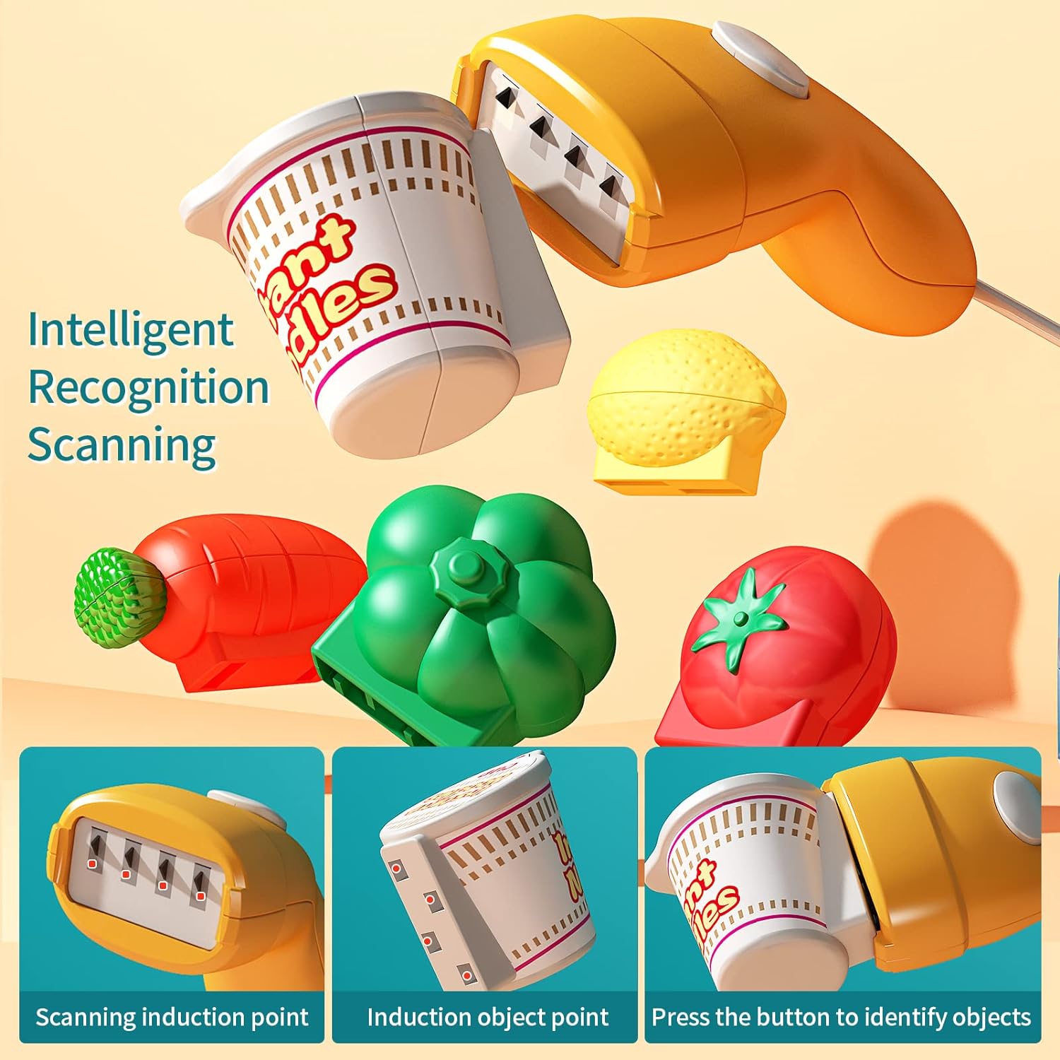Cash Register Toy with Role-Play Features, Built-in Calculator, Mobile Payment, Safe for Ages 3+