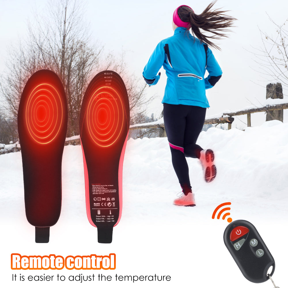 Wireless Heated Shoe Insoles Rechargeable Foot Warmers