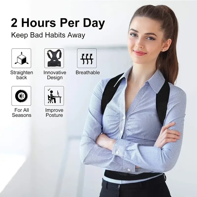 AlignPro | Magnetic Back Brace | Supports a Straight Posture
