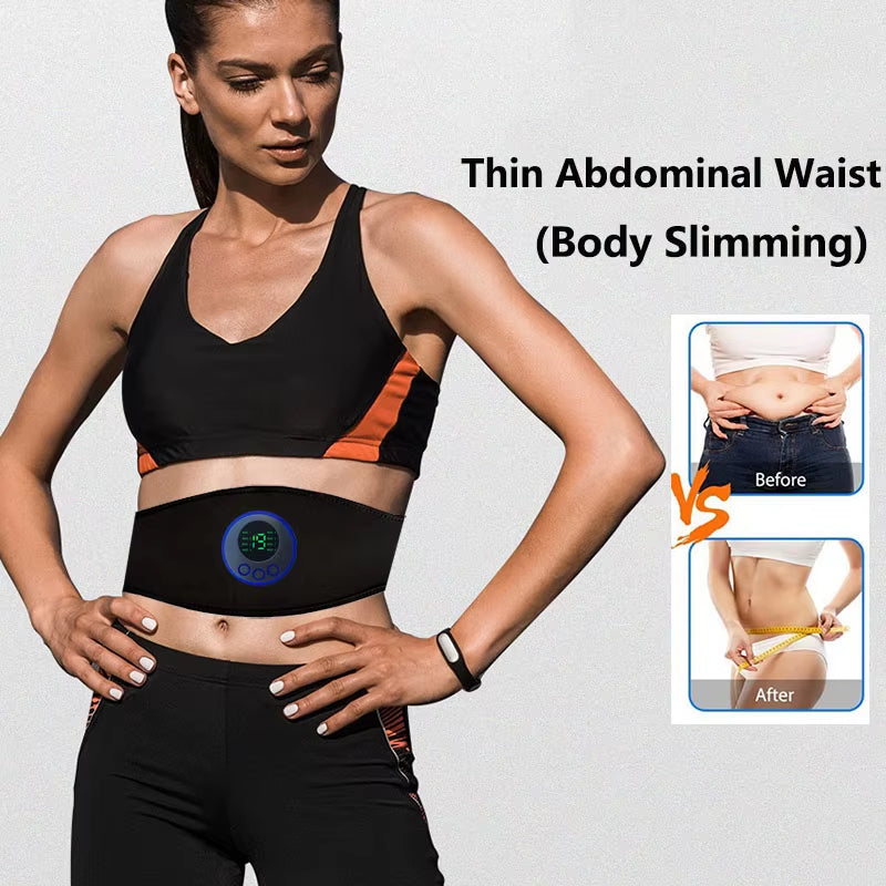 EMS Abs Trainer – 19-Level Abdominal Muscle Stimulator for Core Strengthening