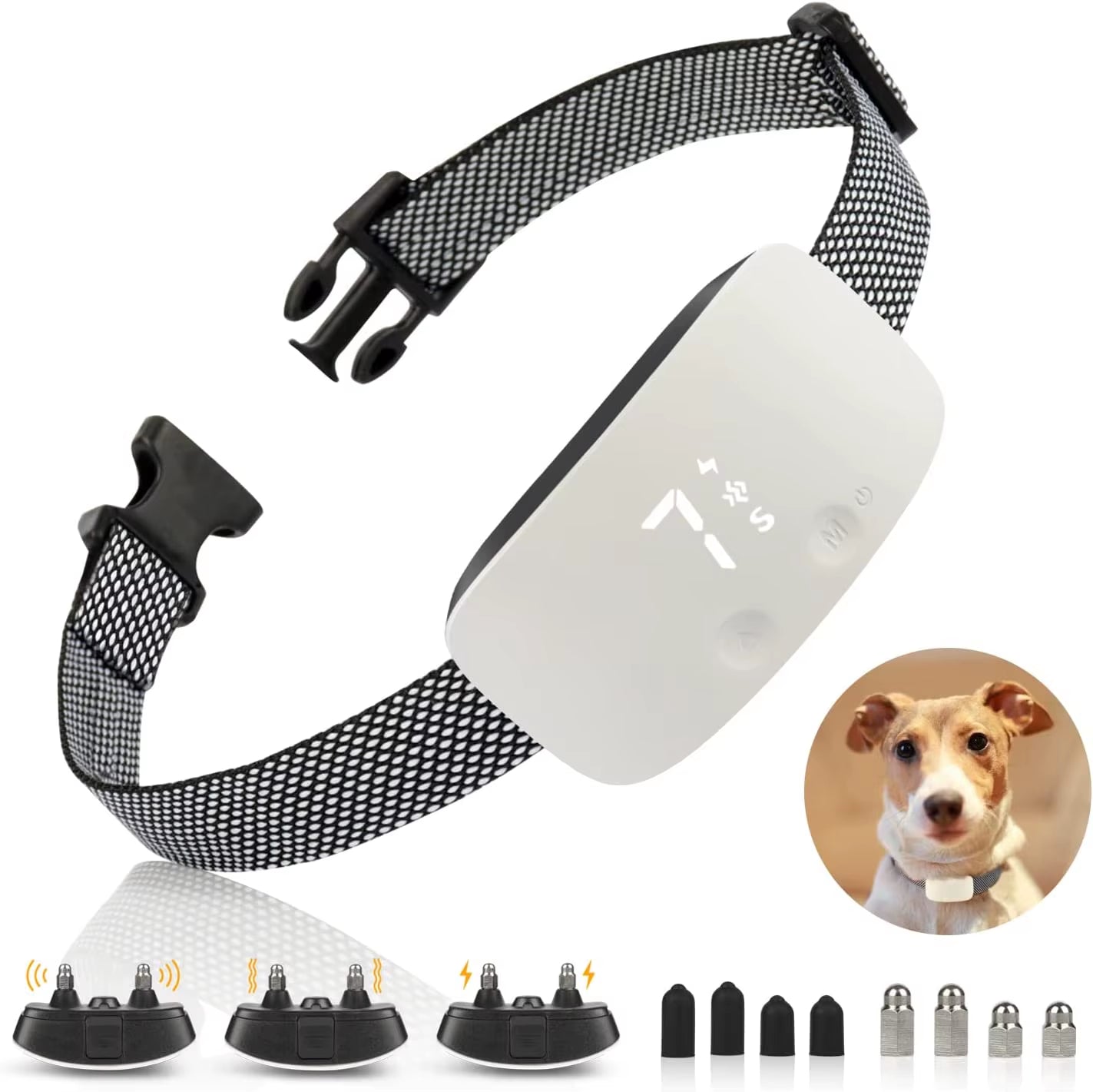Automatic No-Bark Dog Collar – Rechargeable Waterproof Anti-Barking Training Collar for All Breeds