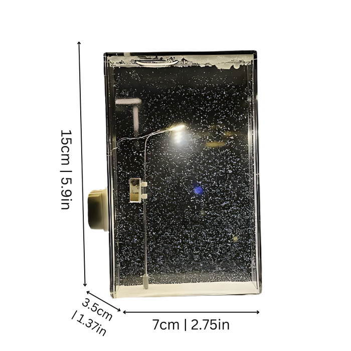 WinterGlow – LED street lamp with magical snow effect decoration