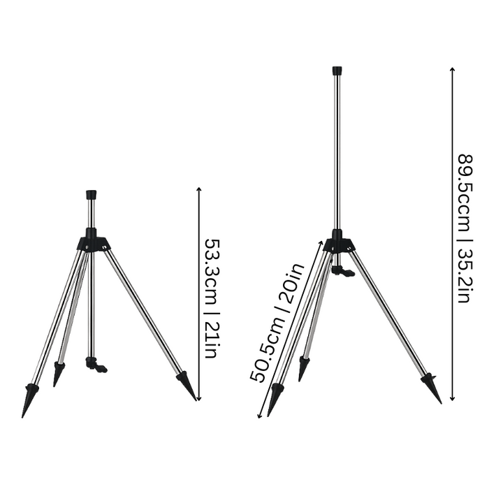 High-Pressure Rotating Tripod Sprinkler for Lawns & Gardens