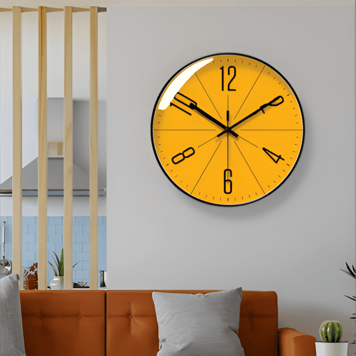 Modern Wall Clock with Silent Movement – Scandinavian Design Minimalist Home Decor