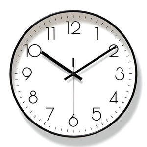 Modern Wall Clock with Silent Movement – Scandinavian Design Minimalist Home Decor