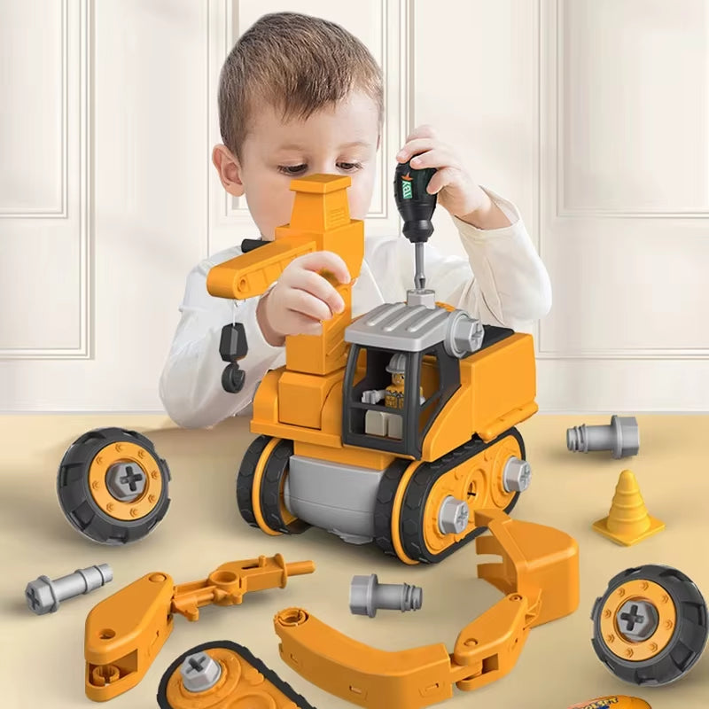 Constructo Build & Play Vehicle Set – Educational Construction Toy for Kids (120+ Pieces)