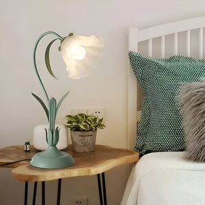 French Antique-Style Table Lamp – Decorative Flower Design Lamp for Bedroom & Living Room